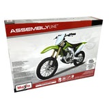 1:12 Scale Diecast Kawasaki KX 450F Motorcycle Self Assembly Kit