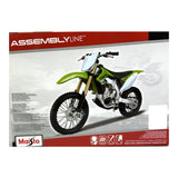 1:12 Scale Diecast Kawasaki KX 450F Motorcycle Self Assembly Kit