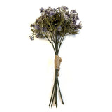 Artificial Gypsophila Flower Bundle with Purple Faux Flowers