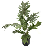 Artificial Philodendron Plant in Black Pot 43cm