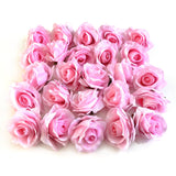 Pack of 100 Artificial Light Pink Rose Flower Heads