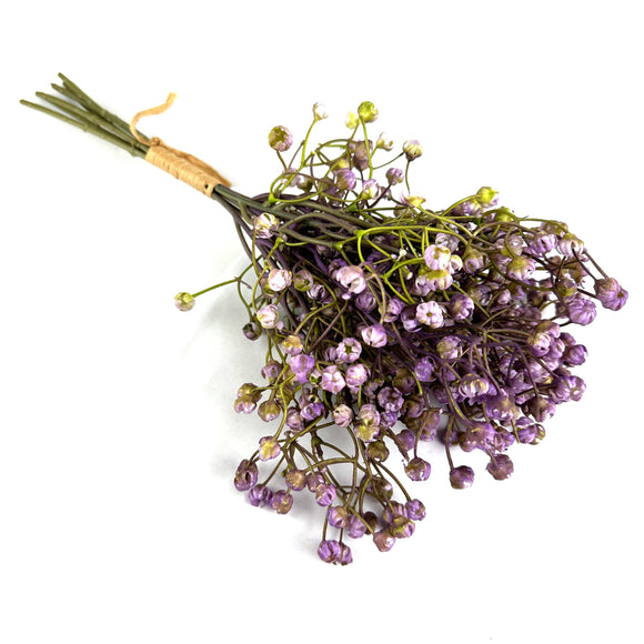 Artificial Gypsophila Purple Flower Bundle 33cm