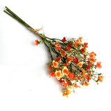 Artificial Forget Me Not Orange Faux Flower Bundle