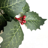 Artificial Holly Pick With Green Leaves and Red Berries