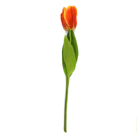 Artificial Orange Tulip Flower Stem 41cm