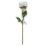 Artificial Peony White Ivory Flower Stem 38cm