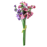 Artificial Sweet Pea Flower Bundle 43cm - Lilac and Pink