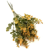 Artificial Eucalyptus Bundle Green and Orange - 36cm