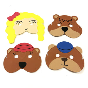 Goldilocks and The Three Bears Story Time Children's Face Mask Set