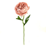 Artificial Peony Peach Pink Flower Stem 38cm