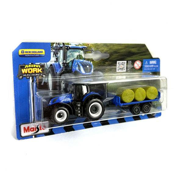 Diecast New Holland Tractor With Trailer