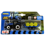 Diecast New Holland Tractor With Trailer