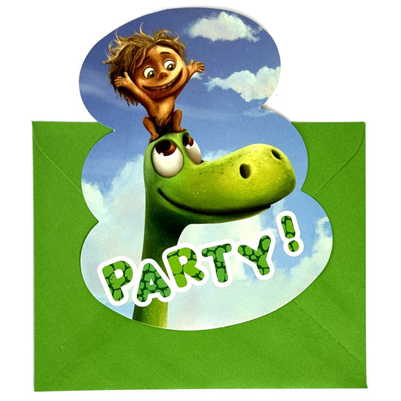 Pack of 6 Disney The Good Dinosaur Party Invitations