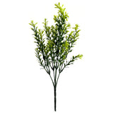 Artificial Tea Leaf Bush With Faux Plastic Foliage