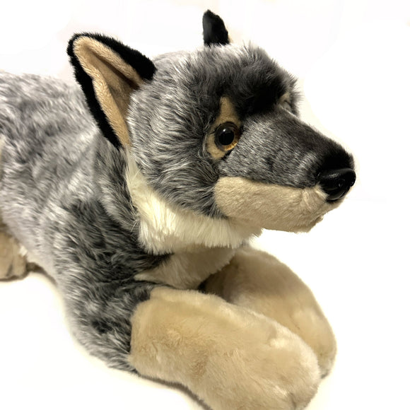 Large Eco Friendly Wolf Soft Toy Stuffed Animal