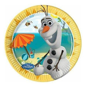 Pack of 8 Olaf Frozen Party Plates