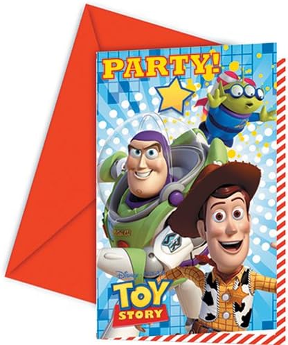 Pack of 6 Toy Story Party Invites