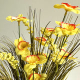 Artificial Grass and Narcissus Flower Arrangement 45cm