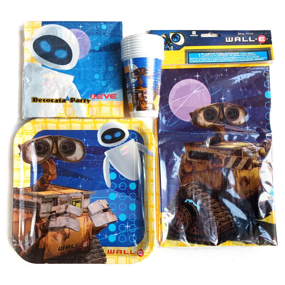 Wall-E Party Tableware Pack for 8