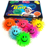 Box of 12 Smiley Puffer Ball Squeeze Toy Fundraising Pack Party Bag Filler Favor