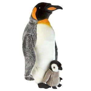 King Penguin With Chick Cuddly Plush Soft Toy