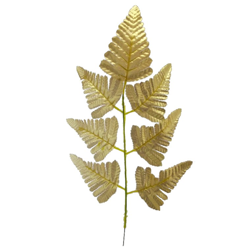 Artificial Gold Fern Leaf Spray Christmas decoration
