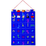 Large Fabric ABC Chart, learning resource with detachable pieces
