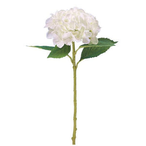 Large Artificial Hydrangea Ivory Faux Flower Stem
