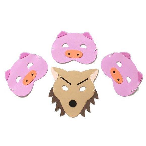 Three Little Pigs Story Time Children's Face Mask Set