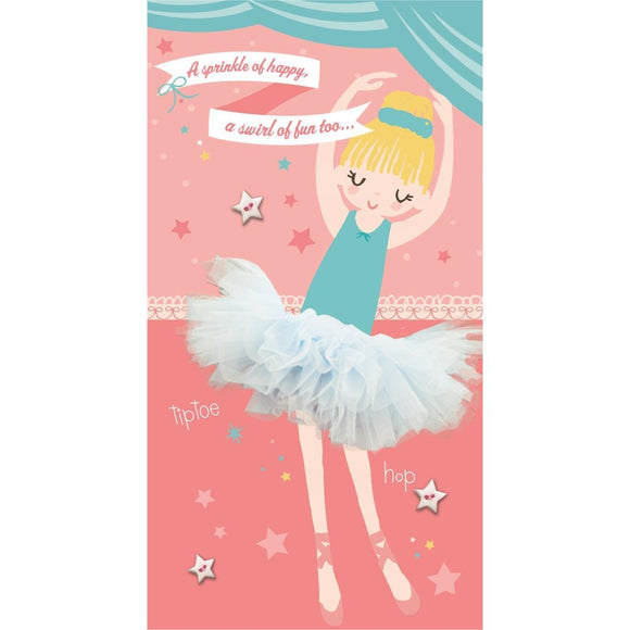 Hallmark Ballerina Birthday Card