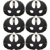 6 Black Swan Foam Children's masks ideal for school, parties, groups and theaters