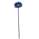 Artificial Gerbera Flower Stem - 55cm Blue
