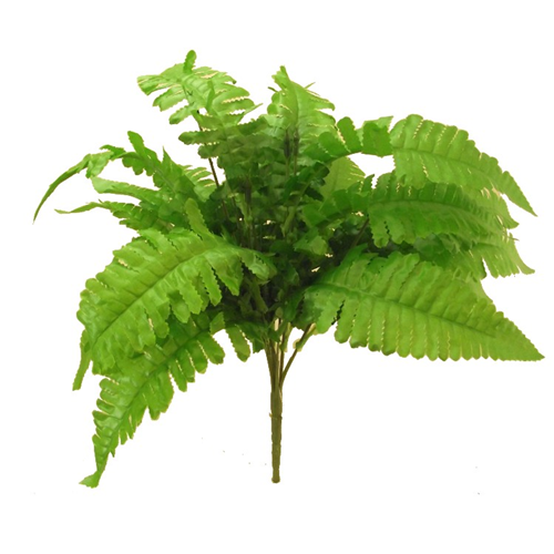 Artificial Boston fern plant with green foliage