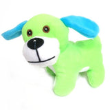 Green Brightly Coloured 13cm Puppy Dog Cuddly Plush Soft Toy, Gift, Party Bag Filler Favor
