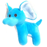 Blue Bright Colour Elephant 13cm Cuddly Plush Soft Toy gift party bag filler favor