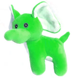 Green Bright Colour Elephant 13cm Cuddly Plush Soft Toy gift party bag filler favor
