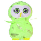 Bright Light Green Owl cuddly Plush Toy Party bag Filler Favor Gift