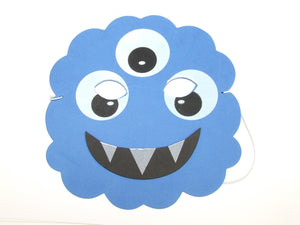 4 Assorted Children's Monster Foam Face Masks Fundraising Pack