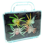 Glow in the Dark Spider Toys in carry case