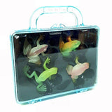 Glow in the Dark Frog Toys in Carry Case