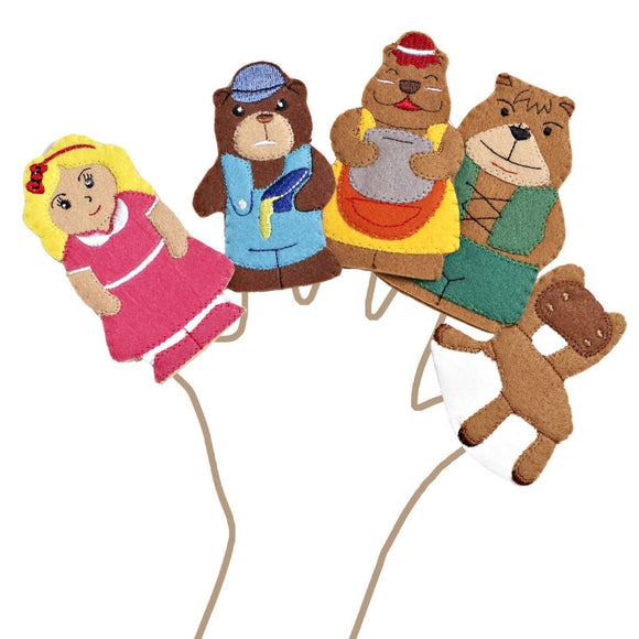 Goldilocks And The Three Bears Story Time Finger Puppet Set