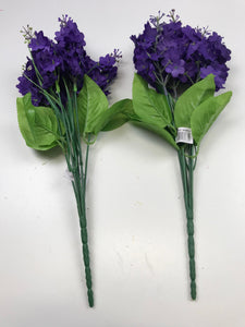 Artificial Lilac Sprays with Purple Faux Flowers
