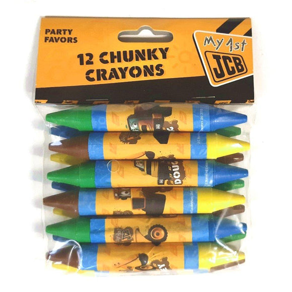 12 My First JCB Chunky Crayons