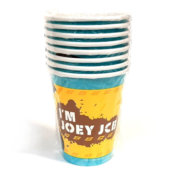 A pack of My 1st JCB disposable paper party cups.