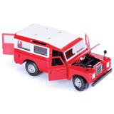 1:24 Diecast Land Rover Series II Model Toy Car Bonnet Open