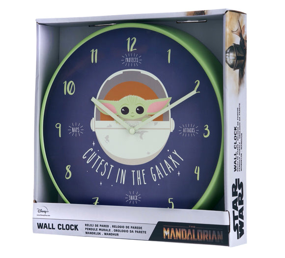 Star Wars Mandalorian Child Wall Clock