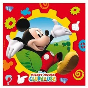 Pack of 20 Mickey Mouse Clubhouse Paper Napkins