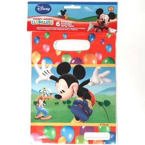 A Pack of 6 Mickey Mouse, Mickeys Club House Party Favor Bags
