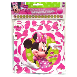 Minnie Mouse Happy Birthday Letter Banner party Decoration