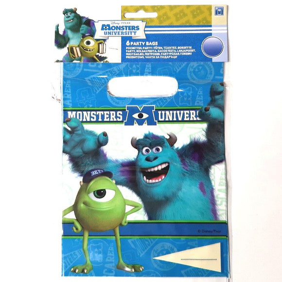 A Pack of 6 Disney Monsters University Party Favor Bags